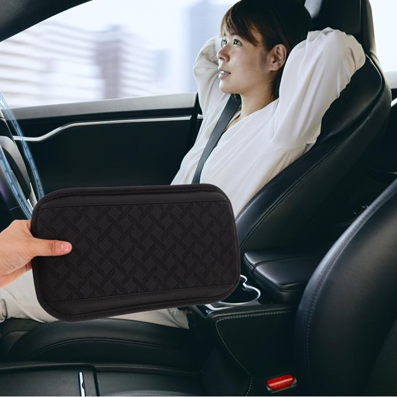 LITINKIMI Car Armrest Box Pad Center Console Mat Sponge 1Set For Drivers Passengers