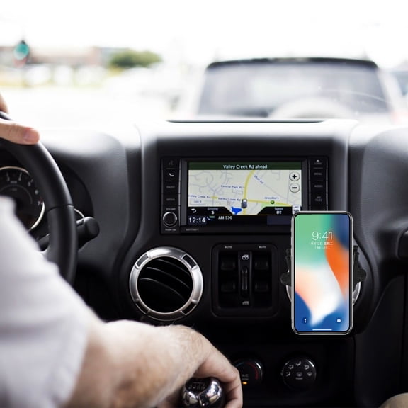 LITINKIMI Universal Car Phone Holder Mount for Air Vent, Secure Mobile Device Grip, Black, Compatible with Most Smartphones
