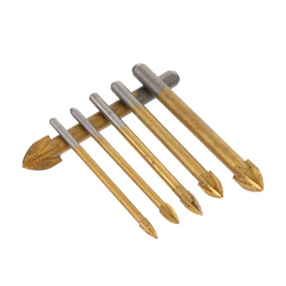 LITINKIMI Ceramic Drill Bit Tile Hole Opener Golden Titanium Coating 6-Pcs