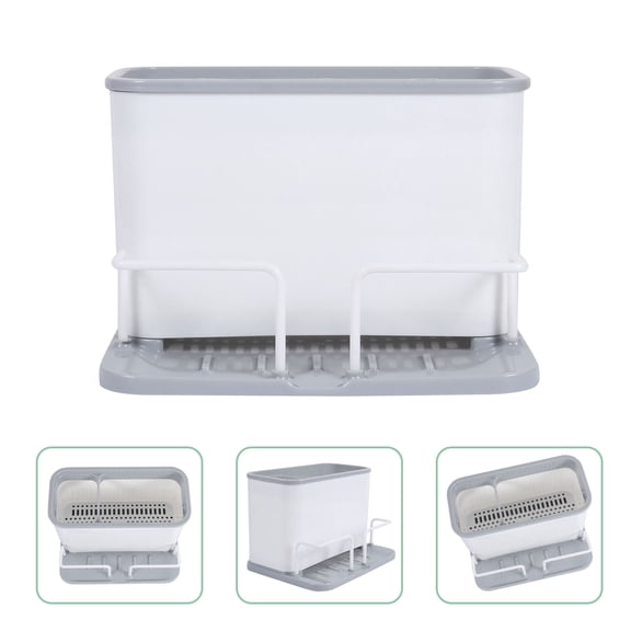LITINKIMI Chopstick Storage Holder Simple Design Grey PP 1Pack