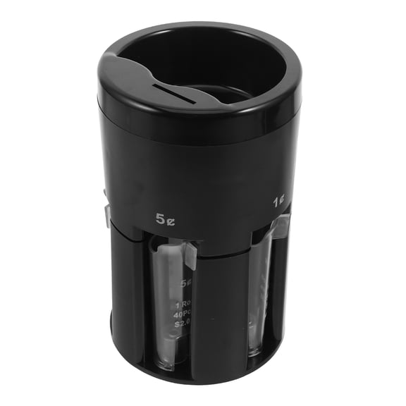 LITINKIMI Automatic Coin Sorter Machine for Home Efficiently Sorts and Counts Mixed Coins in Black Design