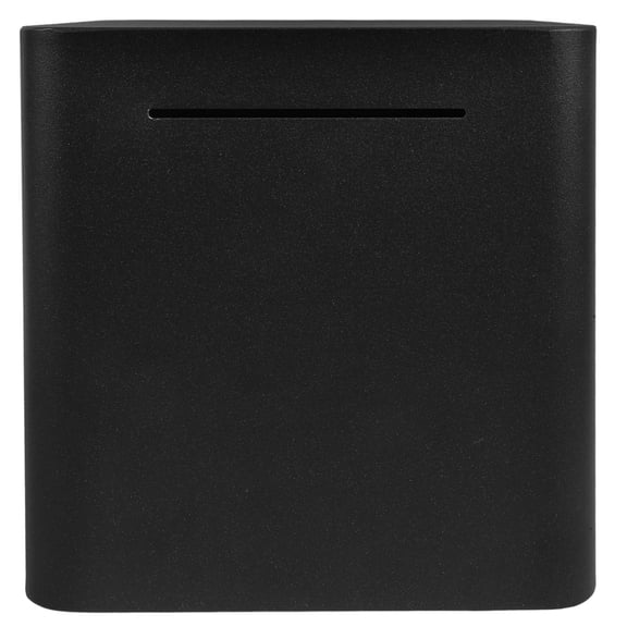 LITINKIMI Compact Black Metal Money Bank for Adults Secure Unopenable Money Jar Saving Cash