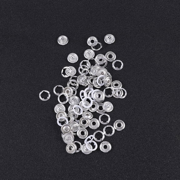 LITINKIMI Copper Prong Snap Buttons 20 Sets for Sewers Fastening Diy Crafting White