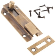LITINKIMI Copper Sliding Bolt Lock for Doors, Traditional Golden , Security Hardware, 1 Piece