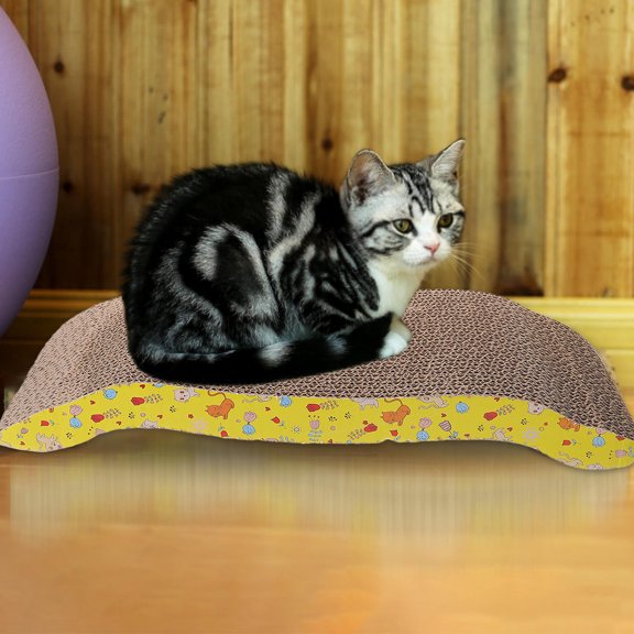 LITINKIMI Corrugated Cat Scratch Board with Arch Bridge Design for Satisfying Scratching Instincts
