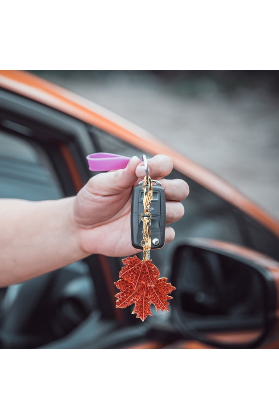 Leaf Decorative Keychain Key Compact Design 1 Set Ideal for and Everyday Use