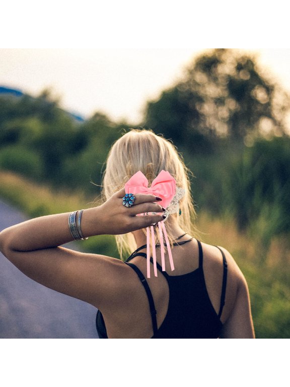Lace Bow Hair Clip for Daily Wear and Special Events, Stylish Accessory for Women and Girls