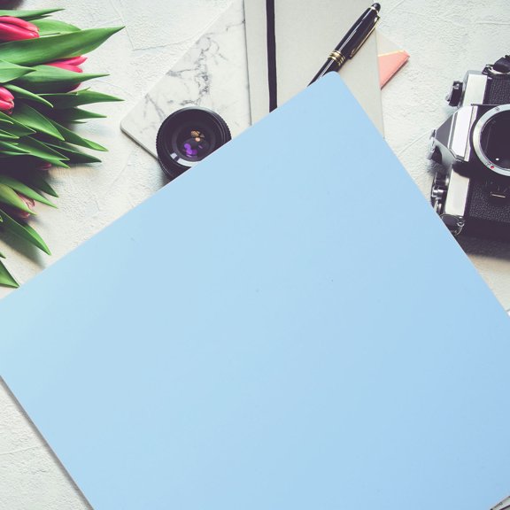 LITINKIMI Delicate Backdrop Board Sky Blue PVC Household Photo Background for Photographers
