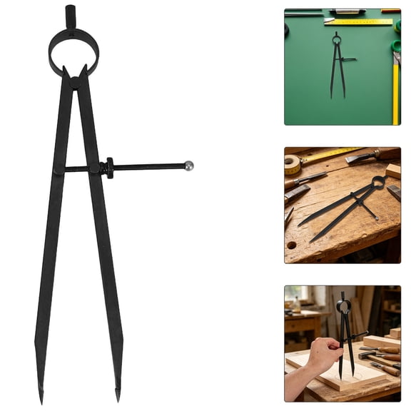 LITINKIMI Durable Metal Drawing Compass for Scribing Circles on Wood Stone and Metal Materials