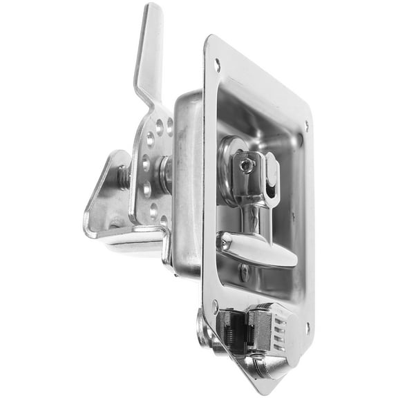 LITINKIMI Durable Plated Silver Toolbox Paddle Lock Replacement Handle with Keys Stainless Steel for Utv Atv