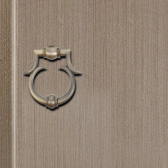 LITINKIMI Knocker Rectangular Brown Zinc Alloy 1Pcs