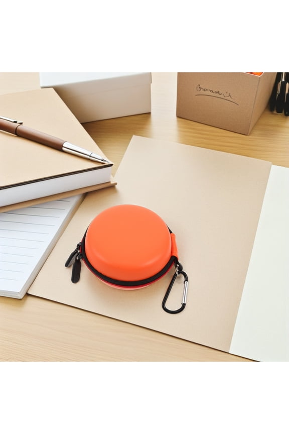 Elegant Orange Portable Watch Case with Soft Anti Move Pillow and Crush Proof PU Exterior