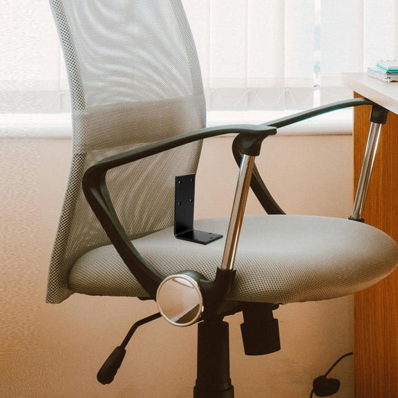LITINKIMI Ergonomic Chair Back Support Bracket Black Steel Universal Office Chair Replacement