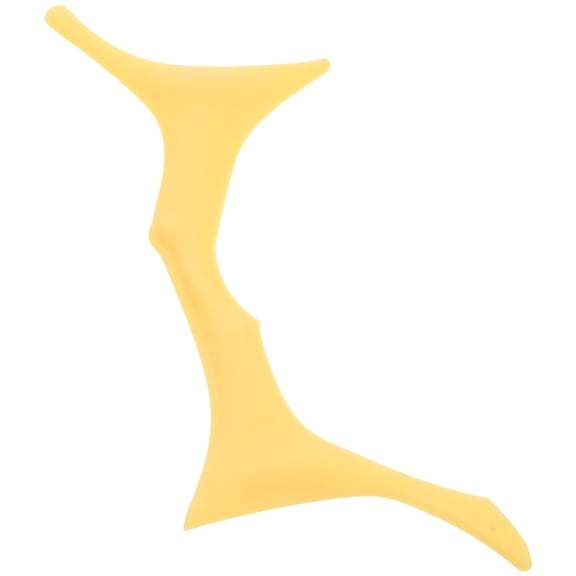 LITINKIMI Ergonomic Yellow Brow Guide Template for Natural Eyebrow Shaping and Makeup Application