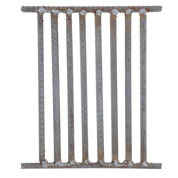 LITINKIMI Fireplace Grill Grate Grey Iron Wood Stove Replacement with Non Slip Thick Threads