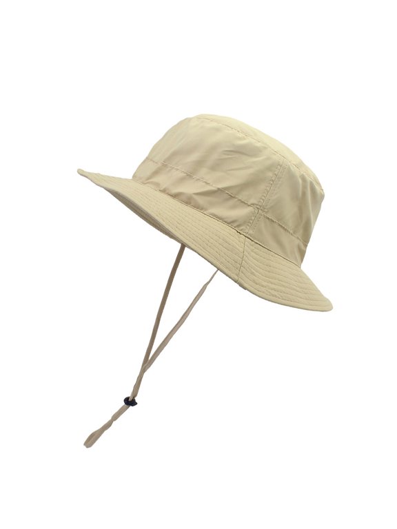 Foldable Fishmen Hat in Khaki with Lightweight Durable Material and Wide Brim for Sun Protection