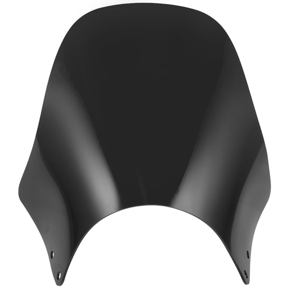 LITINKIMI Front Motorcycle Windshield Black Plastic Universal Fit for Enhanced Safety and Sleek Look