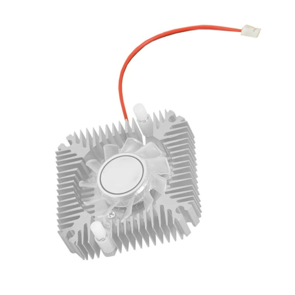 LITINKIMI GPU Fan Cooler White Anodized Aluminum Air Cooling Fan for Computer Graphics Card