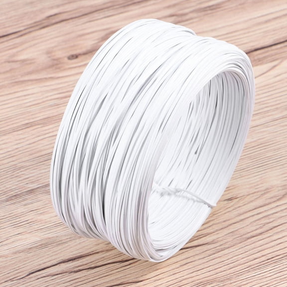 LITINKIMI Garden Wire White PVC Coated Flexible Iron Wire for Repairing Binding and Craft Use