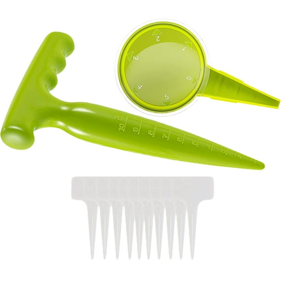 LITINKIMI Gardening Accessories 1 Set Green Plastic Garden Hand Tool Garden Work 17.5x11.3in Digging Tools