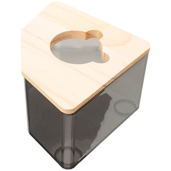 LITINKIMI Gerbil Sand Bath Acrylic Pet Bathroom Box Multipurpose Bathing and Litter Use
