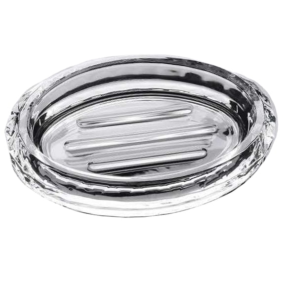 Soap Box Graphics LITINKIMI Glass Soap Holder Dish Oval Soap Box for Home Bathroom for ...
