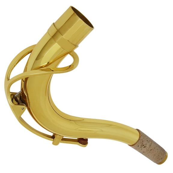 LITINKIMI Golden Saxophone Neck Replacement for Baritone Sax Accessories with Wear Resistance