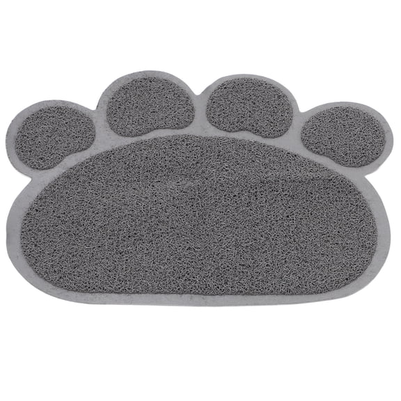 LITINKIMI Grey Leakproof Cat Litter Mat with Nonslip Feature for Comfortable Home Use