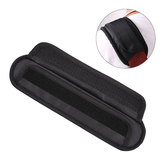 LITINKIMI Guitar Shoulder Pad Black Soft Cushion Strap Accessory with Fastening Tape for Guitar Use