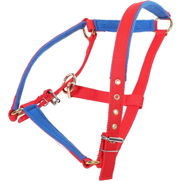 LITINKIMI Harness For Horse Horse Halter Red PP Woven Belt Riding 1Pack