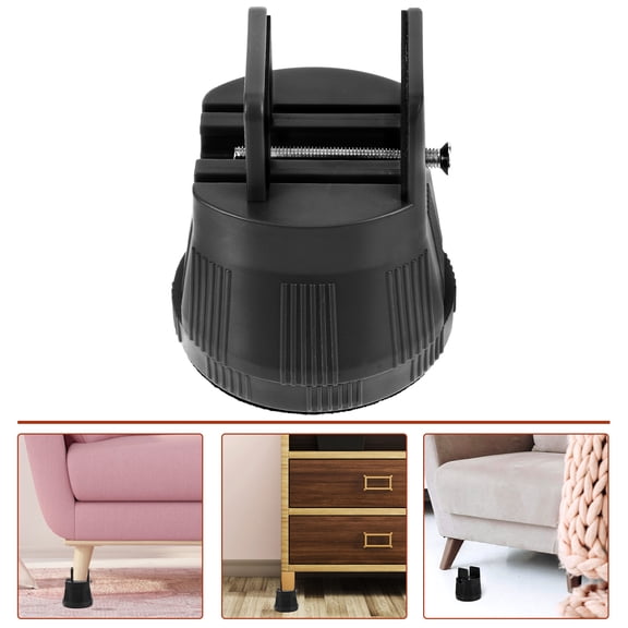 LITINKIMI Heavy Duty Adjustable Bed Riser for Furniture Legs with Stable Anti Wobble Design