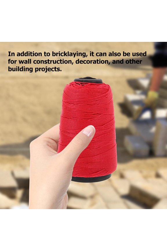 High Strength Red Nylon String for Construction Durable Twisted Twine for Building and Gardening