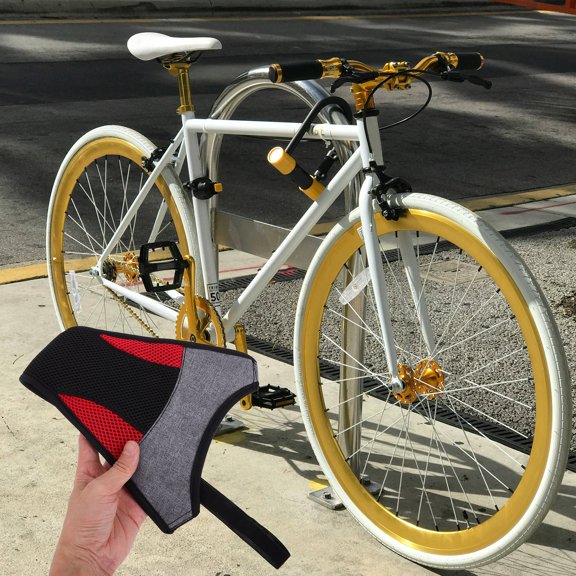 LITINKIMI Indoor Cycling Sweat Guard Band Soft Absorption Net for Bike Frame Protection