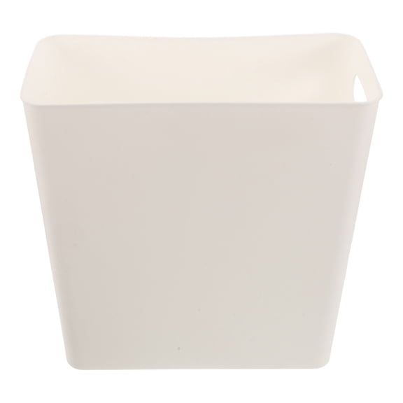 LITINKIMI Kitchen Cabinet Trash Can Insert White Plastic Replacement Bin with Reinforced Sidewalls