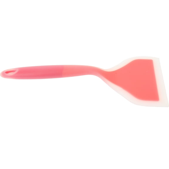 LITINKIMI Kitchen Flipper Silicone Wide Spatula Red with Seamless Design for Pancakes