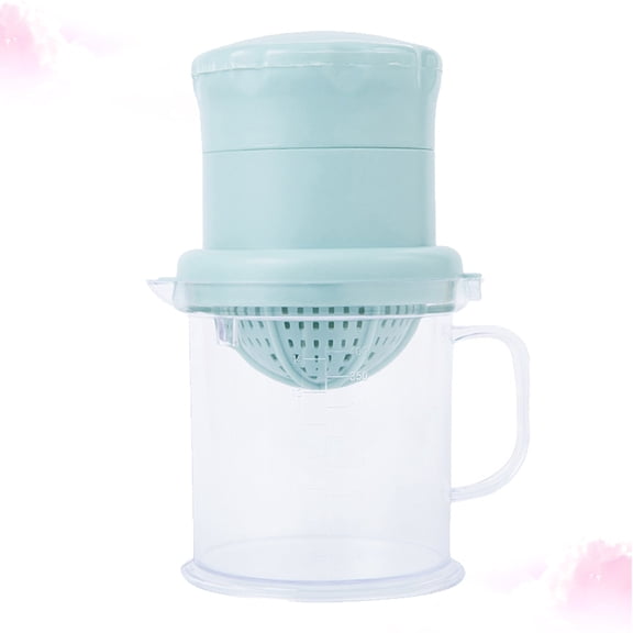 LITINKIMI Kitchen Vegetable Squeezing Machine Light Green Manual Fruit Juicer for Easy Citrus Extraction