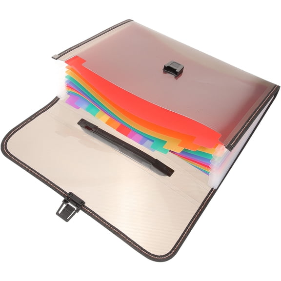 LITINKIMI Accordion File Organizer Folder with Assorted Colors and Multiple Pockets for Document Storage