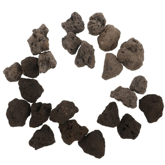 LITINKIMI Lava Rock Black Irregular 1Bag For Decorative Items In Garden And Aquarium