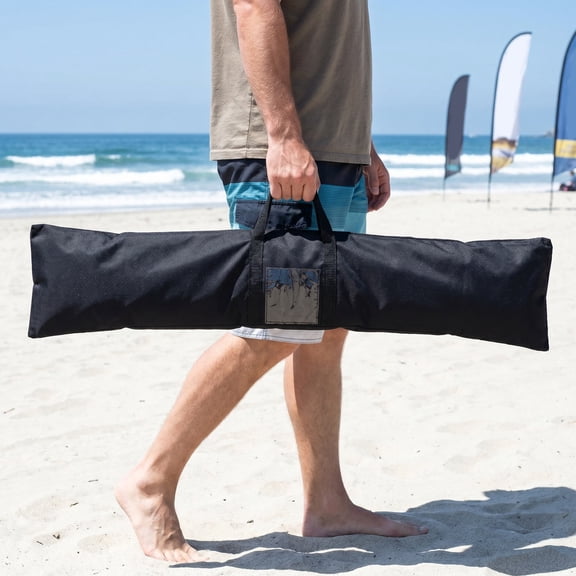 LITINKIMI Water Resistant Black Banner Storage Case for Teardrop Flags and Pole Organizer