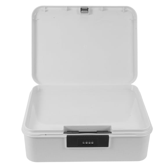 LITINKIMI Password Lock Storage Box 16l Abs Secure Organizer for Travel