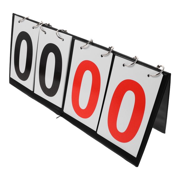 LITINKIMI Manual Score Keeper Tabletop Flip Scoreboard with Durable Plastic Construction