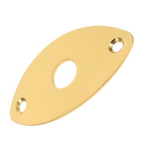 LITINKIMI Sturdy Golden Guitar Jack Plate with Nickle Plating Fits Electric Guitar and Bass