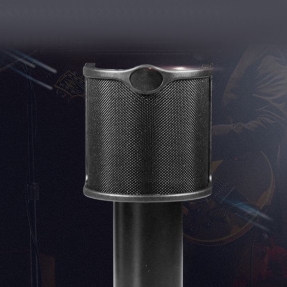 LITINKIMI Metal Mesh Microphone Pop Screen Black for Studio Recording and Live Broadcast