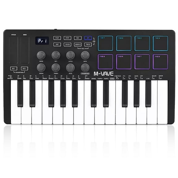 LITINKIMI Midi Keyboard Controller Key Portable Keys Music Production Software 25