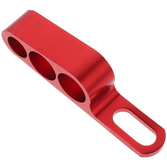 LITINKIMI Motorcycle Brake Cable Clamps Three Hole Red Aluminum Alloy Brake Line Clips