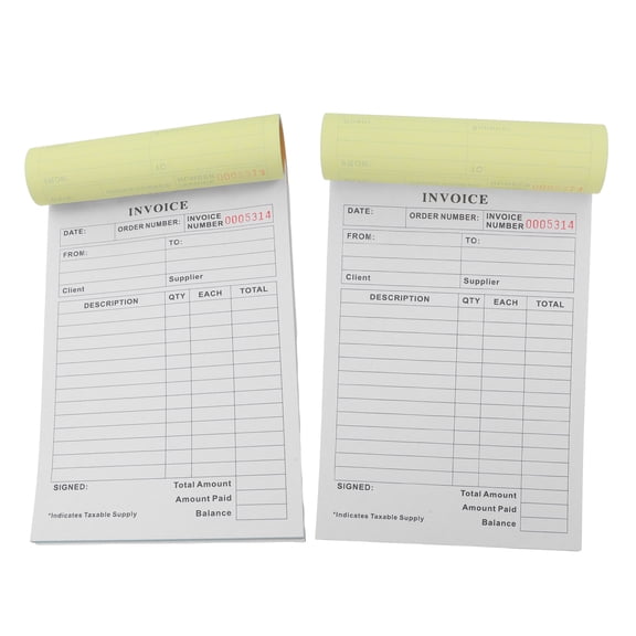 LITINKIMI Multi Purpose Invoice Receipt Book Carbonless Duplicate Forms for Small Business Transactions