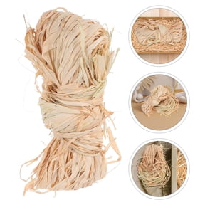 LITINKIMI Natural Raffia Craft Ribbon with Smooth Flexible Texture for Wrapping