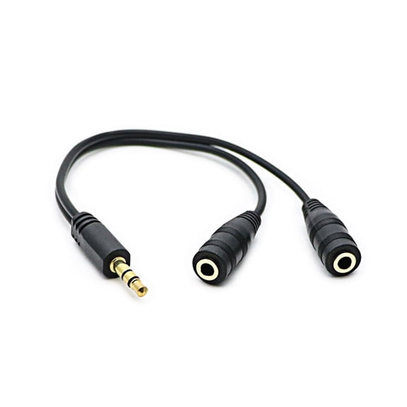 LITINKIMI Nylon Jacketed Audio Cable 3.5mm to Rca for Clear Sound Transmission Black