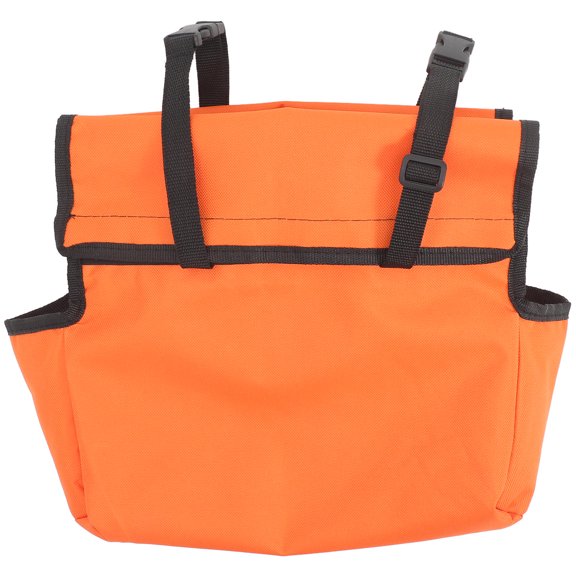 LITINKIMI Orange Cloth Ladder Tool Bag Organizer for Storage Portable Utility Pouch for Ladder Tools