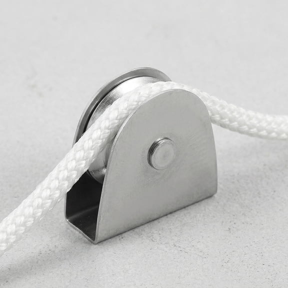 LITINKIMI Stainless Steel Flagpole Pulley, Plated Silver, Easy Installation, Polished Surface, Reliable